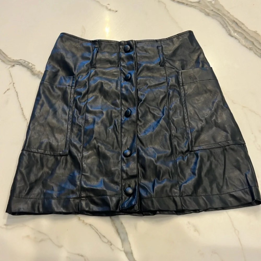 HYFVE Leather Skirt - Picture 1 of 5